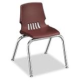 HON Proficiency Student Shell Chair, 14in Seat Height, Garnet Shell, Four/carton