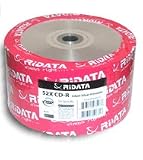 Ridata 52X 80-Min Silver Inkjet Hub/Silver CD-R's 100-Pak Shrinkwrap