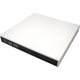 White USB2.0 Slim DVD CD RW Burner External Enclosure Case with SATA Connetor For Laptop... by Brainydeal