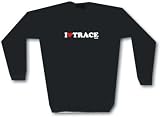 I Heart Love Trace Mens Sweat Shirt MediumWhite