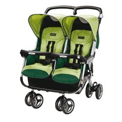 Peg Perego 2011 Aria Twin 60/40 Stroller in Myrto