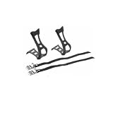 Toe Clips - Dimension - Black Toe Clip and Strap Set, Large/XL