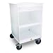TrippNT 51820 Polyethylene 2' MRI Maui Lab Island Cart with 5" Casters, 24" Width x 37-1/2" Height x 24" Depth, 1 Shelf
