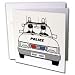 Florene Childrens Art - Police Car With 2 Policemen - Greeting Cards-12 Greeting Cards with envelopes