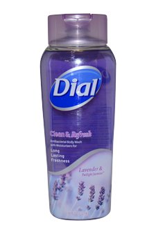 Clean and Refresh Antibacterial Lavender and Twilight Jasmine Body Wash by Dial, 18 Ounce
