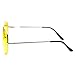 zeroUV - Classic Metal Frame Yellow Tinted Night Driving Aviator Sunglasses
