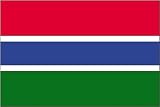 Annin Nylon Gambia Flag, 3-Foot by 5-Foot