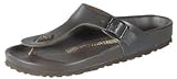 Birkenstock Zehensteg ''Gizeh'' aus Naturleder in dunkelbraun mit schmalem Fussbett