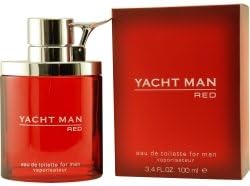 Yacht Man Red Eau de Toilette Spray For Men, 3.4 Fluid Ounce