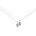 Best Friends Heart Half Pendant 2 pc Necklace Set