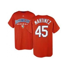World Baseball Classic Name and Number T-shirt #45 Pedro Martinez
