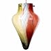 Rainbow Art Glass Teardrop Pendant