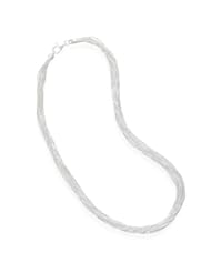 17" Diamond Cut 12 Strand French Link Necklace.