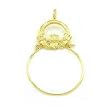 Claddagh Charm Holder 14k Gold 35mm