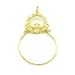 Claddagh Charm Holder 14k Gold 35mm