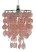 Kitchen & Housewares : Round Capiz Shell Pendant Pink