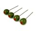 Kitchen & Housewares : Olive Shaped Cocktail Picks - Set of 4 by Danesco