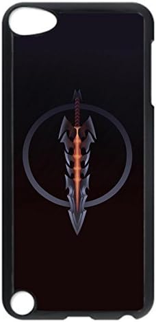 iPod Touch 5 Case, iPod 5 cases - Highly Protective Black Back Case Cover for iPod 5 League Of Legends Aatrox Sword Perfect Fit Hard Case Cover For iPod Touch 5