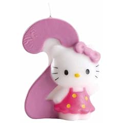 Dekoback 02-08-00169 Kuchenkerze Zahl 2 Hello Kitty