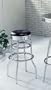 Set of 2 Retro chrome finish bar stools