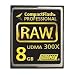 Hoodman RAW 8 GB, 300x High Speed UDMA Compact Flash Memory Card, Supports up to 45MB per-second Transfers