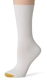 Gold Toe Women's EcoFX Picot Cuff Sock, White, 9-11