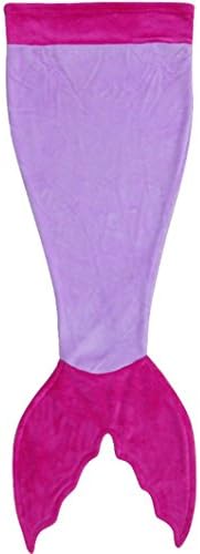 Blankie Fins Mermaid Blanket Tails-Minky Fleece Blanket/Bags for Kids, Lavender/Pink