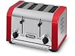 Viking Professional 4 Slot Toaster, Red