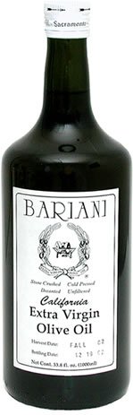 Bariani Olive Oil - OCTOBER 2007 Early Green Harvest - 1 Liter by Bariani Extra Virgin Olive Oil
