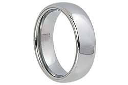 Tungsten Carbide 7mm Comfort Fit Men's Plain Band [406]