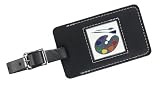 Artist Palette Leather Luggage Tag