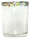 Hand Blown Glass Confetti Rocks Glass 4"H, 12oz Set of Four