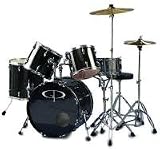 GP Percussion Performer 5 Piece Full Size Drum Set