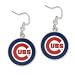 Logo Dangle Earrings - Chicago Cubs (Silver Tone)