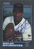 Nerio Rodriguez, Rochester Red Wings - Orioles Affiliate Autographed Card