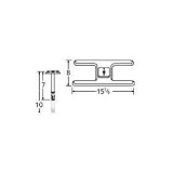 MCM 10101-70401 Stainless Steel H Single Burner