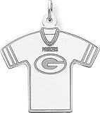 Sterling Silver NFL Green Bay Packers Football Jersey Charm