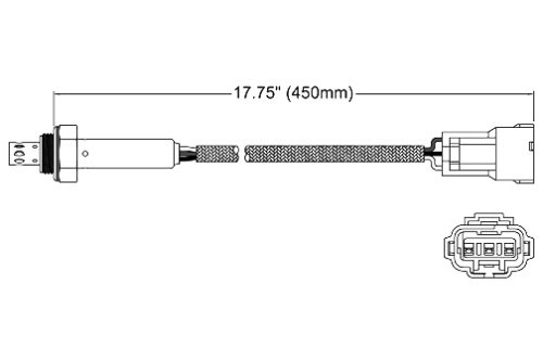 Walker 250-23508 Three Wire Oxygen Sensor