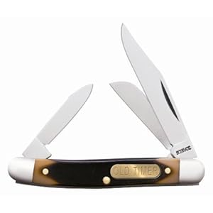 Schrade Junior 2-3/4 Inch Closed Derlin Handles 400 Series Stainless Steel Blades