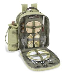 Picnic at Ascot 038 Hamptons Olive Backpack 2-person