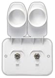 JR Products 543-B-2-A Polar White Cable/Cable Plate