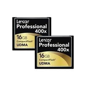 Lexar LCF16GCTBNA4002 - Compact Flash 2-pk 16gb 400x by 