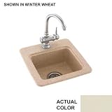 Swanstone BS-1515 Entertainment Sink Kitchen Sink, Bisque