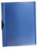 Oxford 52002 Readyclip No-Punch Report Cover, 30-Sheet Capacity, Clear/Dark Blue, Carton of 250