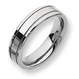 Tungsten Flat 6mm Polished Band TU25-7