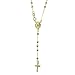 Men's 14k Yellow Gold Diamond Cut 2.9mm Rosary, 17"