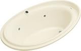 72 X 46 Acrylic Bubble Massage Bath Purist White