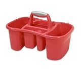 Sterilite light color Berry Red Cleaning Shower Tool Tote Caddy