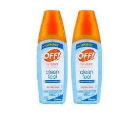 OFF! Skintatsic FamilyCare Insect Repellent Spray, Clean Feel ~ 6 FL Oz (2 Pack)