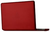 Speck Products MB15AU-SAT-RED 15-inch Aluminum Unibody/Black Keyboard See Thru Satin Soft Touch Hard Shell Case for MacBook (Red)